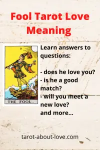 Fool Tarot Love Meaning