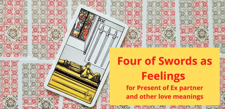Tarot Four of Swords as Feelings