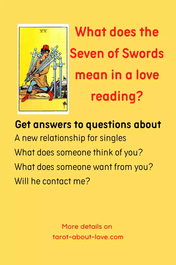 Seven of Swords Meaning for Love