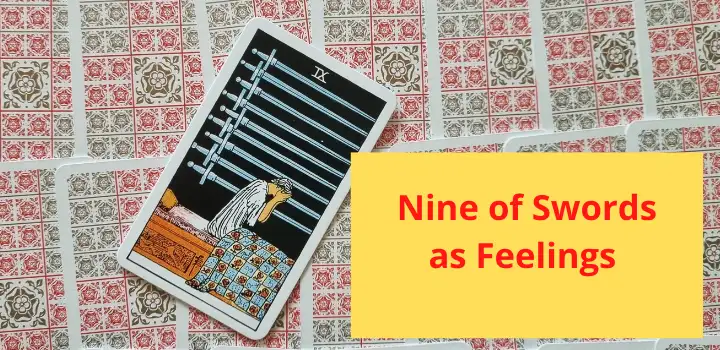 Tarot Nine of Swords as feelings