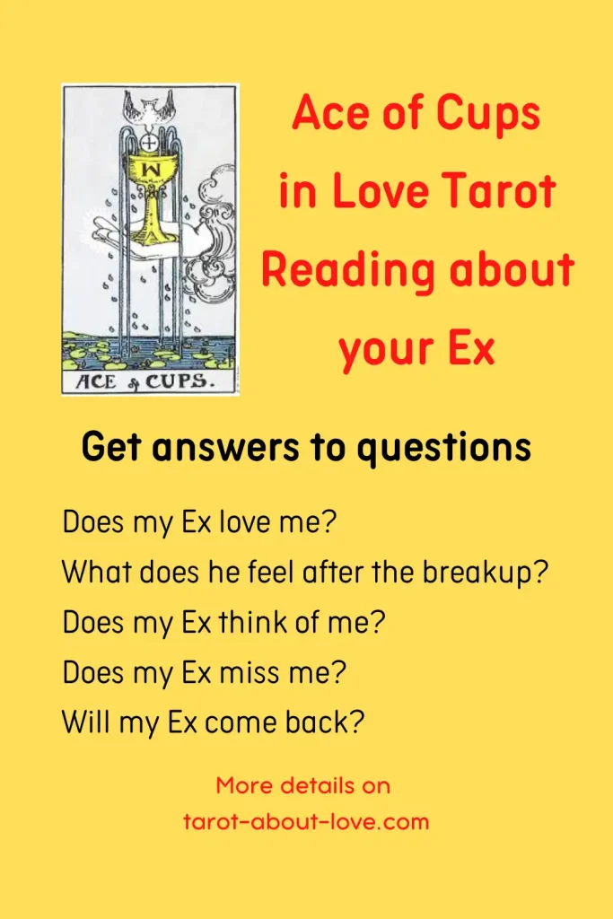 Ace of Cups as feelings for ex
